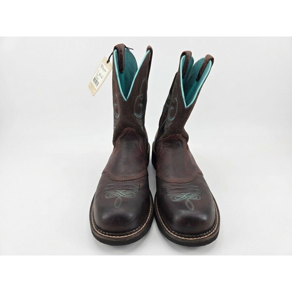 Ariat Fatbaby Heritage Dapper Cowboy Western Boots Womens Sz 11 B Brown Leather - Picture 2 of 14
